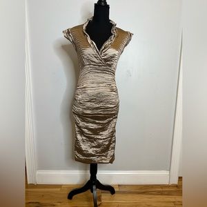 NICOLE MILLER Ruched dress size US4- SOLD OUT